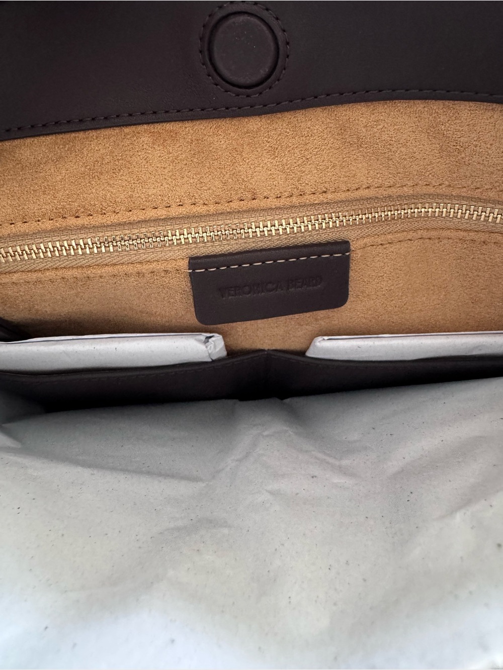 NWT Veronica Beard Vida Colorblock Suede Hobo Bag - Picture 16 of 16